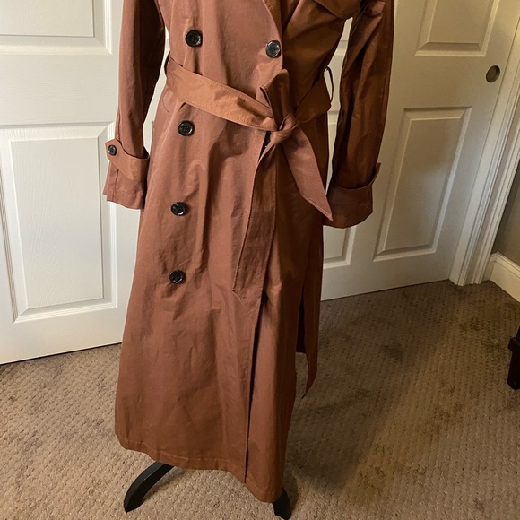 Double Breasted, Belted Women’s Trench Coat - Picture 3 of 7